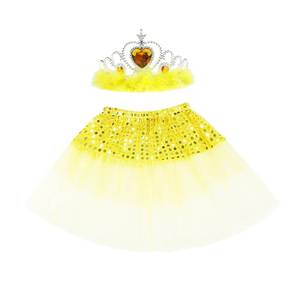 Robe de princesse Elsa scintillante pour filles, fête d'Halloween, anniversaire, paillettes, jupes tutu pour filles de 3 à 8 ans - Product Image 6