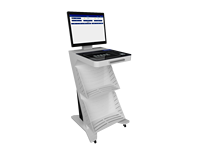 Carrito de Inventario RFID Inteligente Premium HAUMR para Bibliotecas, para Búsqueda, Clasificación y Catálogo Profesional de Libros