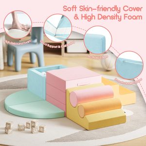 CZFIT - Set de Juego Interior para Niños, Duradero, con Cubierta de Cuero PU Ecológico y Espuma Viscoelástica, para Uso Doméstico, Capacidad Máxima <30 kg - Product Image 4