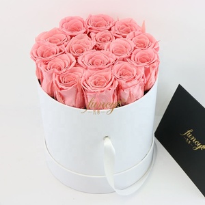 Coffret de Roses éternelles, décoration de maison, boite cadeau de luxe, livraison directe, Roses préservées - Product Image 2