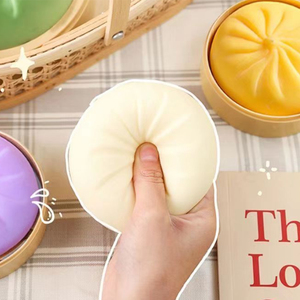 Mini Jouet Squishy en Pâte TPR en Forme de Boule de Crème Pâtissière, Jouet Anti-Stress et de Décompression, Jouet Sensoriel Fidget pour Enfants - Product Image 1