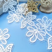 Accessoires de lingerie de luxe écologiques avec bordure en dentelle florale 3D traditionnelle et broderie pour la fabrication DIY – Fourniture d'usine