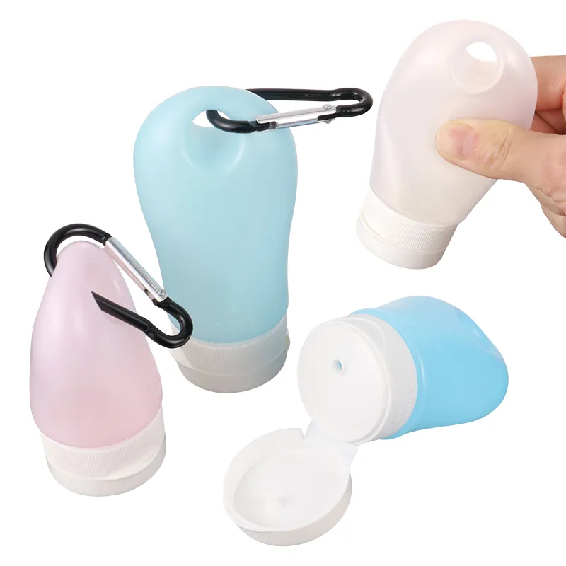 Mini bouteille vide portable de voyage en PE réutilisable et écologique bouteille de shampooing lotion liquide pour vinaigrette pour voyage