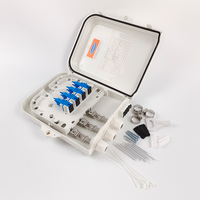 Scatola di Distribuzione FTTH 3 Ingressi 8 Uscite, Splitter PLC 1*8, Scatola di Distribuzione Fibra Ottica 8 Porte FTTH NAP per Telecomunicazioni Esterne
