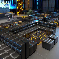 Table de discothèque personnalisée de luxe avec éclairage LED, mobilier de discothèque provenant du fabricant