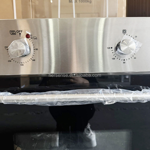 Cuisinière électrique autonome 4 plaques chauffantes en acier inoxydable, <span class=keywords><strong>four</strong></span> électrique <span class=keywords><strong>combiné</strong></span> avec panneau arrière en verre - Product Image 5