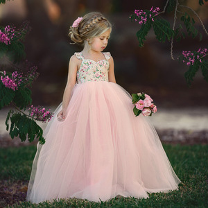 Vestido de Princesa para Niñas de 2 a 10 Años, Vestido de Tul para Fiesta, Boda, Cumpleaños, Ropa de Verano para Bebés, Vestido Largo Maxi - Product Image 2