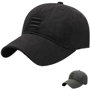 Wholesale OEM Custom Logo Solid Color Baseball Cap Lightweight Breathable Curved Visor Adjustable Unisex Casual Daily <b>Hats</b> - Product Image 3