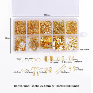 DIY Jewelry Making Kit Gold Plated Findings Pliers <b>Wire</b> 130mm 68mm Mixed Shapes For <b>Crafting</b> Bracelets Earrings - Product Image 2