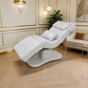 Cama de Salón de Belleza Eléctrica Ajustable de 3 Motores, Totalmente Blanca, para Masajes Faciales y Tratamientos Cosméticos - Product Image 6