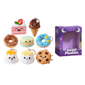 Mềm bông búp bê sang trọng nhà sản xuất tùy chỉnh đồ chơi sang trọng Kawaii phim hoạt hình thiết kế bánh theo chủ đề nhỏ Keyring tùy chỉnh kích cỡ - Product Image 4