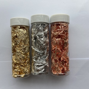 Feuilles <span class=keywords><strong>d</strong></span>'<span class=keywords><strong>or</strong></span> en paillettes, feuilles <span class=keywords><strong>d</strong></span>'<span class=keywords><strong>or</strong></span> rose pour la <span class=keywords><strong>d</strong></span>écoration de gâteaux - Product Image 4