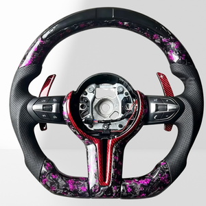 Volante Deportivo de Fibra de Carbono para BMW F30 E90 M3 M5 F36 F32 E92 E46 E87 F22 F34 F06 E39 F07, Plug and Play, LED, Superventas - Product Image 1