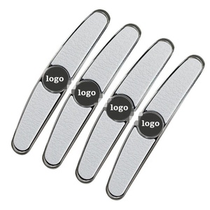 4 pièces voiture porte métal Anti-collision autocollants bord <span class=keywords><strong>garde</strong></span> anti-rayures bande rétroviseur protecteur Protection autocollant Logo - Product Image 1