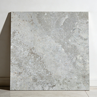 Carreaux de sol en marbre gris rustique émaillé antidérapant de qualité supérieure pour salon et salle de bain, best-seller de Foshan, 60x60 600x600