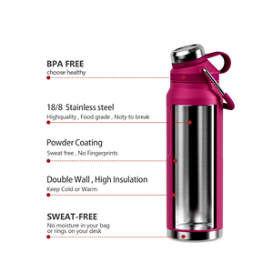 Botella de Agua Aislada para Deportes al Aire Libre, Fría y Caliente, con Logotipo Personalizado, Venta al por Mayor - Product Image 2