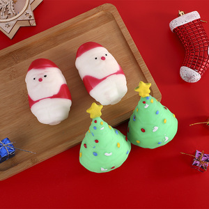 2025 Custom Design Santa Snow Man Stress <b>Ball</b> Promotional <b>Squeeze</b> Antistress Santa Snow Man Toys - Product Image 2