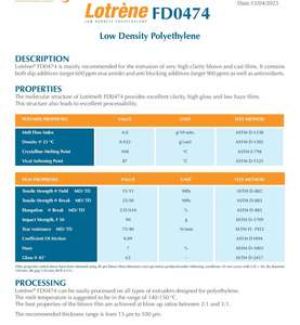 Precio al por mayor Lotrene LDPE FD0474 Ldpe Virgin Granules Ldpe Polietileno de baja densidad para películas Embalaje Película retráctil - Product Image 3