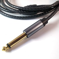 Cable de Audio Mono a Doble RCA de Alta Resistencia de 1/4 Pulgada, 1.5m, Divisor en Y para Micrófono con Conductores de Cobre Chapados en Oro y Revestimiento de PVC