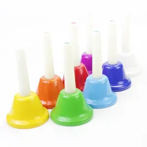 Rainbow Hand Bells Musical Instrument Handbells Musical Instruments Adults Holiday Bells Metal Bell Baby Musical Handbells