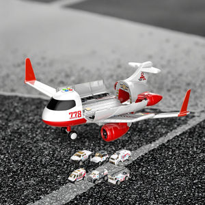Ensemble de jouets d'avion pour enfants-<span class=keywords><strong>Ambulance</strong></span> Aircraft Play Set avec 6 camions de sauvetage - Product Image 4