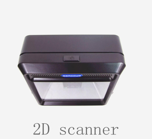 Escaneo automático manos libres 1D 2D <span class=keywords><strong>QR</strong></span> PDF417 Lector de código Escáner de código de barras omnidireccional de escritorio para supermercado - Product Image 3