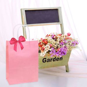 Kraft Paper Small Gift Bags with Handles <b>Tissue</b> Paper Wrapping Party Favor Bag for <b>Wedding</b> Birthday Thickened Portable Paper Bag - Product Image 5