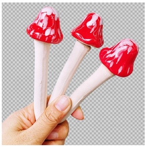 Ecofriendly Happy Festival piccolo ornamento di ceramica fungo porcellana semplicità moderna decorazione per la casa regalo per <span class=keywords><strong>il</strong></span> <span class=keywords><strong>giardino</strong></span> - Product Image 3