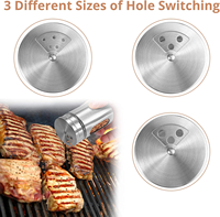 Organisateur d'épices Conteneurs de rangement pour barbecue Conteneurs pour sel poivre noir Pot en acier inoxydable 304 Ensemble de pots à épices populaires