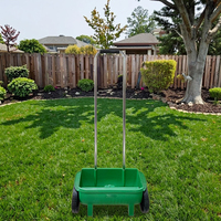 Épandeur de pelouse et de jardin de vente chaude 12L, chariot de semis d'engrais de semis Épandeur de pelouse pour les semences d'herbe, l'alimentation et l'engrais