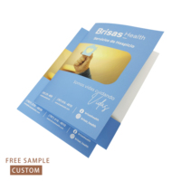 Carpeta CG4411 con Logotipo Personalizado, Carpetas de Presentación Inmobiliaria en Papel A4 con Relieve, con Doble Bolsillo y Porta Tarjetas, Impresión