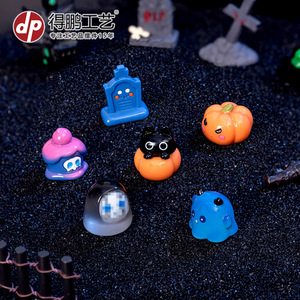 Figuras Decorativas de Resina de Halloween en Miniatura, Lindas Figuras de Fantasmas, Calabazas, Gatos y Elfos, Regalo Artesanal para Interiores - Product Image 2