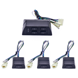 Kit de ventanas eléctricas para coche, Kit de ventanas eléctricas con interruptores y arnés, 12V CC, 4 puertas, novedad - Product Image 2