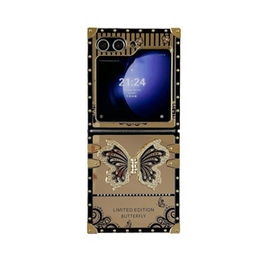 Funda Protectora para Móvil con Diseño de Mariposa para <span class=keywords><strong>Samsung</strong></span> Galaxy <span class=keywords><strong>Z</strong></span> <span class=keywords><strong>Flip</strong></span> 7 6 5 4 ZFlip <span class=keywords><strong>3</strong></span>, con Soporte de Diamantes, Antigolpes - Product Image 6