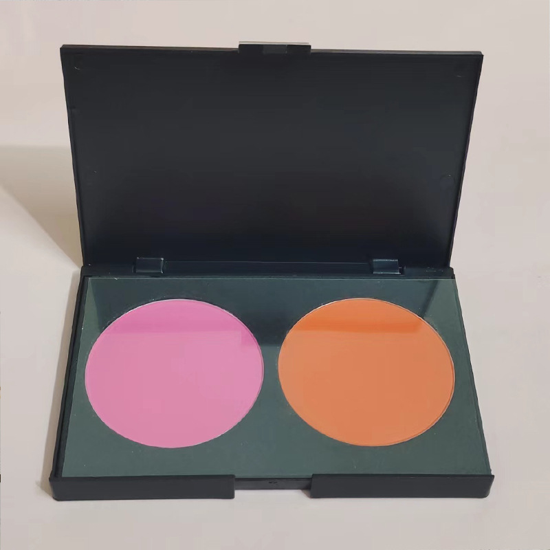 Blush de dos colores [rosa claro + naranja]