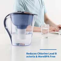 Filtre de réfrigérateur IoT - Pichet d'eau intelligent 3,5 L compatible maison connectée - Filtre certifié NSF LFGB éliminant les bactéries, le chlore et les métaux lourds