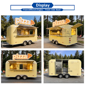 <span class=keywords><strong>Mini</strong></span> camion de nourriture de rue mobile personnalisé, chariot de nourriture rapide pour <span class=keywords><strong>hot</strong></span>-dogs, hamburgers, glaces, pizzas, avec cuisine complète - Product Image 2