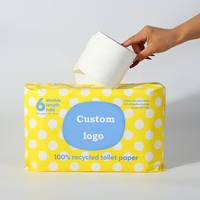 Papier toilette salle de bain bon marché et vente en gros en grande quantité papier toilette bambou