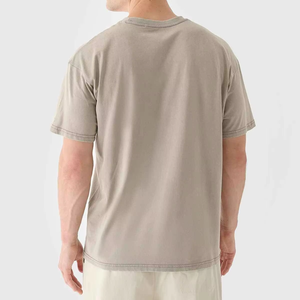 เสื้อยืดลำลอง ผ้าฝ้าย 100% แห้งเร็ว ระบายอากาศดี มีจำหน่าย แฟชั่นปี 2026 เสื้อผ้าผู้ชาย สีพื้น ผ้าถัก พิมพ์ลาย - Product Image 5