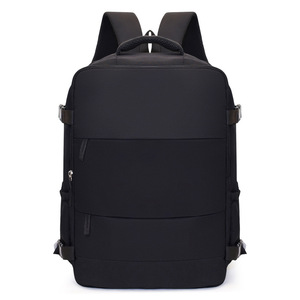 Laptop <b>Backpack</b> 14 Inches <b>Waterproof</b> Outdoor Business Travel School Bag Solid Color Green - Product Image 3