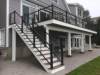 Balustrade en fil d'acier inoxydable de qualité professionnelle pour appartement et galerie, installation facile, kits de tension et poteaux