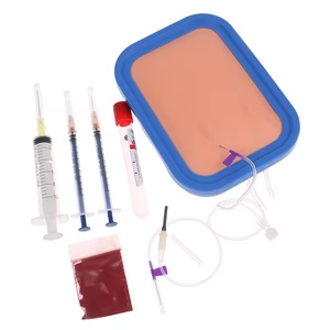 KyrenMed Peau Humaine Vénipuncture IV Injection Suture Formation Silicone Modèle Kit Veineux Sang Dessin Pratique <span class=keywords><strong>Pad</strong></span> - Product Image 4