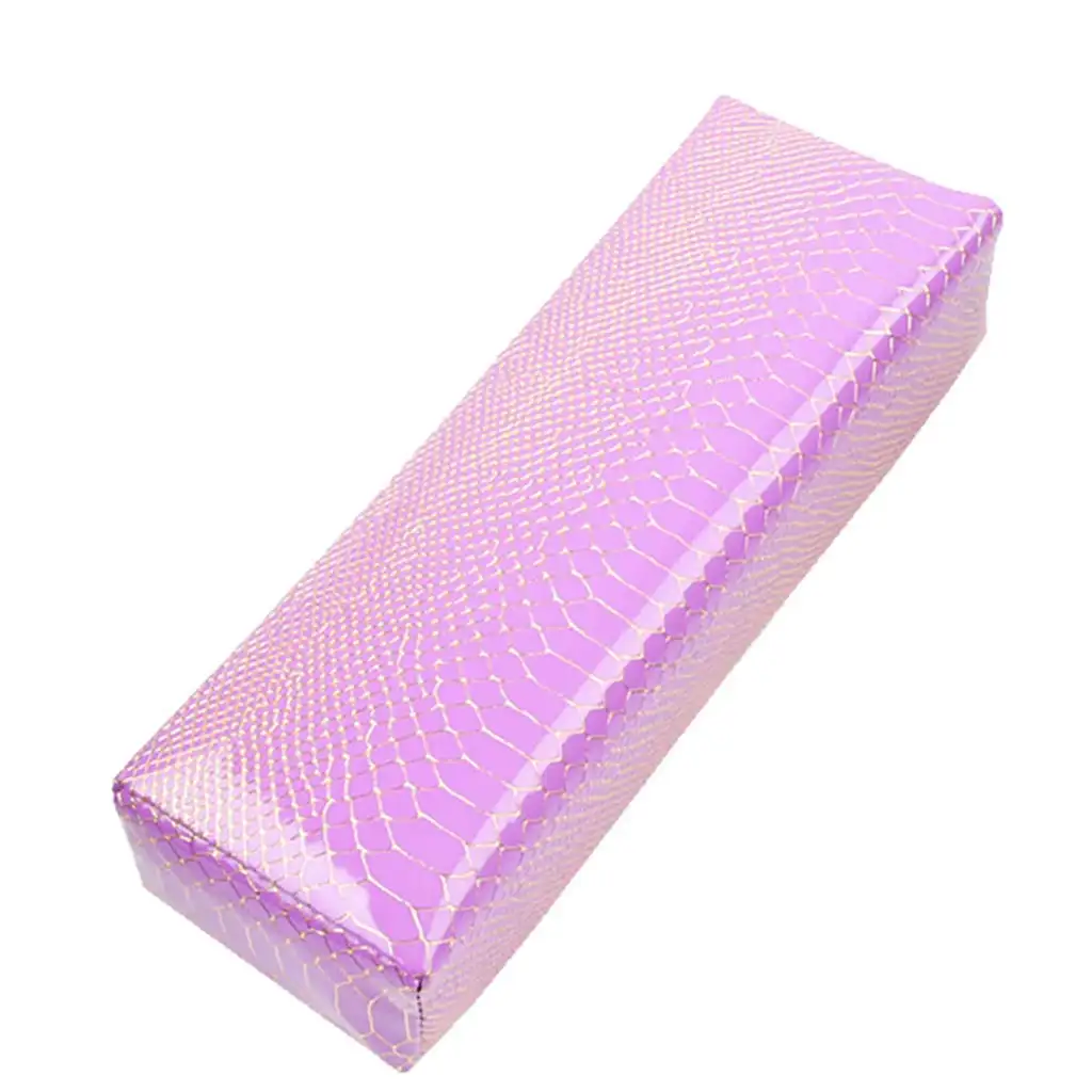 Nail Art Hand Pillow, Stripe PU leather Waterproof and sweatproof Soft Hand Pillow Arm Cushion Rest Holder Nail Care Tools