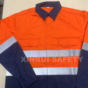 Traje DE <span class=keywords><strong>TRABAJO</strong></span> ignífugo antiestático antiácido resistente a álcalis con cinta reflectante - Product Image 3