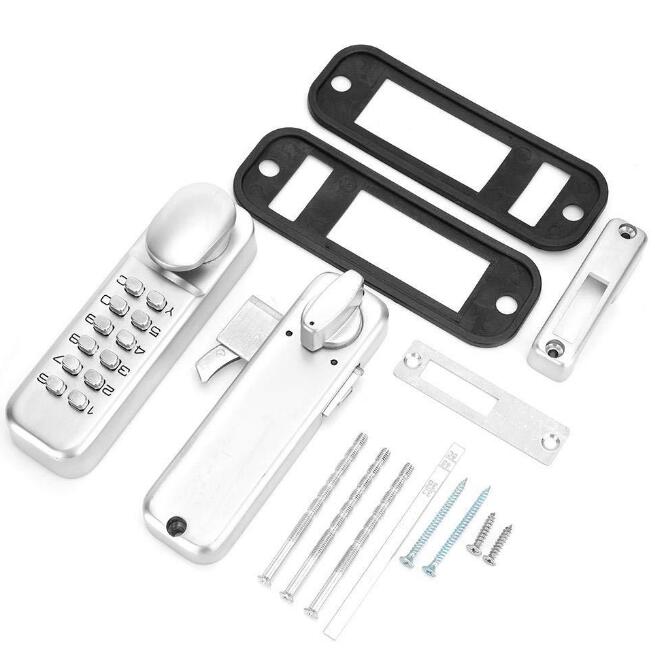FS6998 New waterproof glass door lock combination button aluminum art sliding door outdoor mechanical password lock