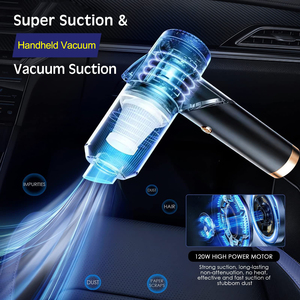 Dual Use Portable Foldable USB Rechargeable Cordless Handheld Electric Home Car <strong>Vacuum</strong> <strong>Cleaner</strong> With LED Lighting for Wet and Dry