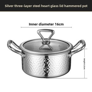 Olla Individual <span class=keywords><strong>para</strong></span> Hot Pot, Acero Inoxidable 304, Compatible con Inducción, Pequeña, Comercial, <span class=keywords><strong>para</strong></span> Uso Doméstico, Magnética, Universal, <span class=keywords><strong>para</strong></span> una Persona - Product Image 6