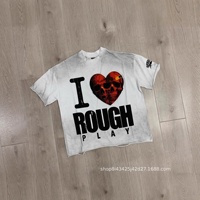 T-shirt RoughPlay Madness, tendance, style streetwear américain vintage, été, manches courtes