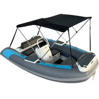 Bateau à rames en aluminium avec moteur Hypalon Bateau à rames gonflable