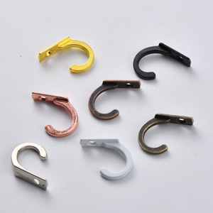 Antique Alloy Small Hook Single Hole Mini Hook Wall Mounted Clothes Organizer For Behind Doors Or Walls Zinc Alloy Round Shape - Product Image 2